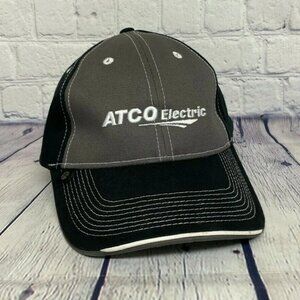 Baseball Hat Atco Electric Cap Embroidered FERSTEN Worldwide Employee Gray Black
